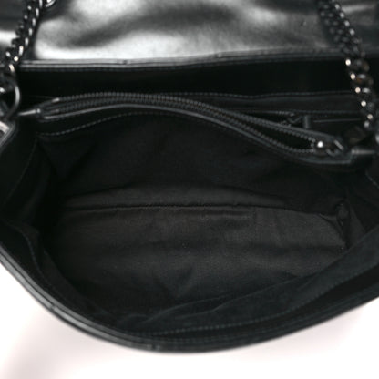 Saint Laurent Calfskin Y Quilted Monogram Monochrome Medium Loulou Chain Satchel Black 5 of 10