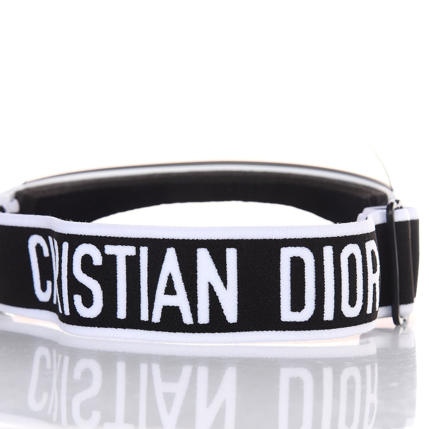 Christian Dior Mirrored DiorClub1 Sun Visor Silver 3 of 9