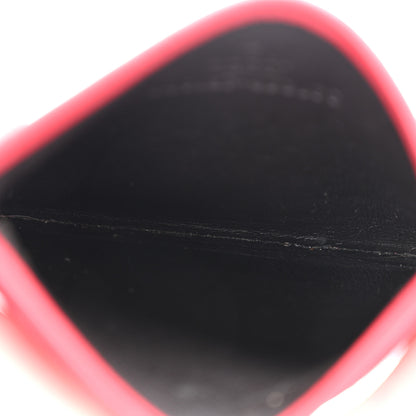 Gucci Calfskin Matelasse GG Marmont Card Holder Hibiscus Red 5 of 18