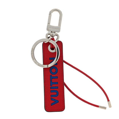 Louis Vuitton Taurillon Logo Tab Bag Charm Key Holder Blue 2 of 3