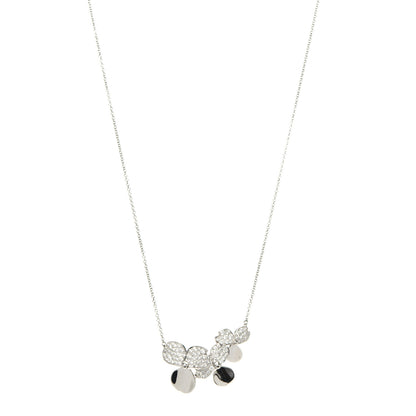 Tiffany Platinum Diamond Mini Paper Flowers Cluster Pendant Necklace 1 of 6