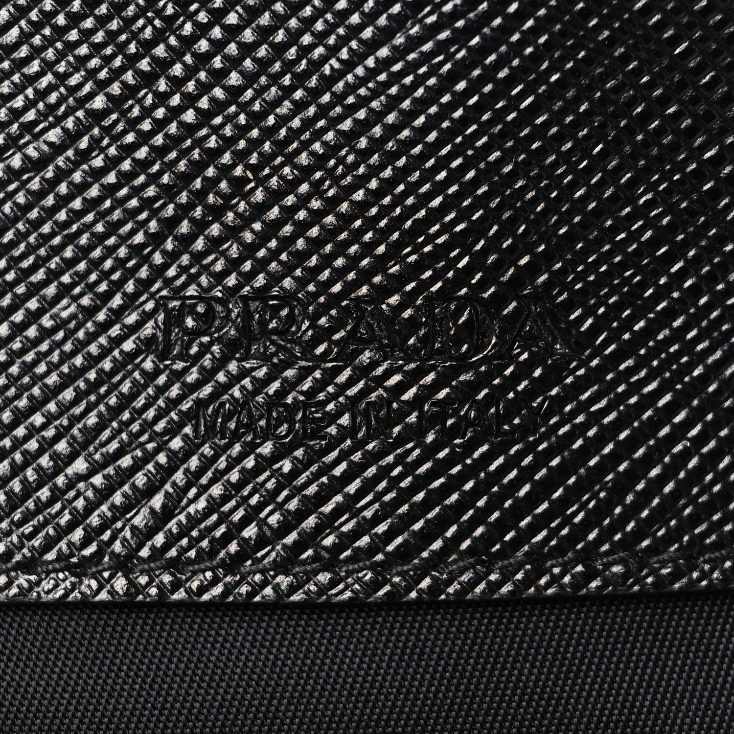 Prada Tessuto Nylon Saffiano Phone Case Crossbody Black 6 of 10