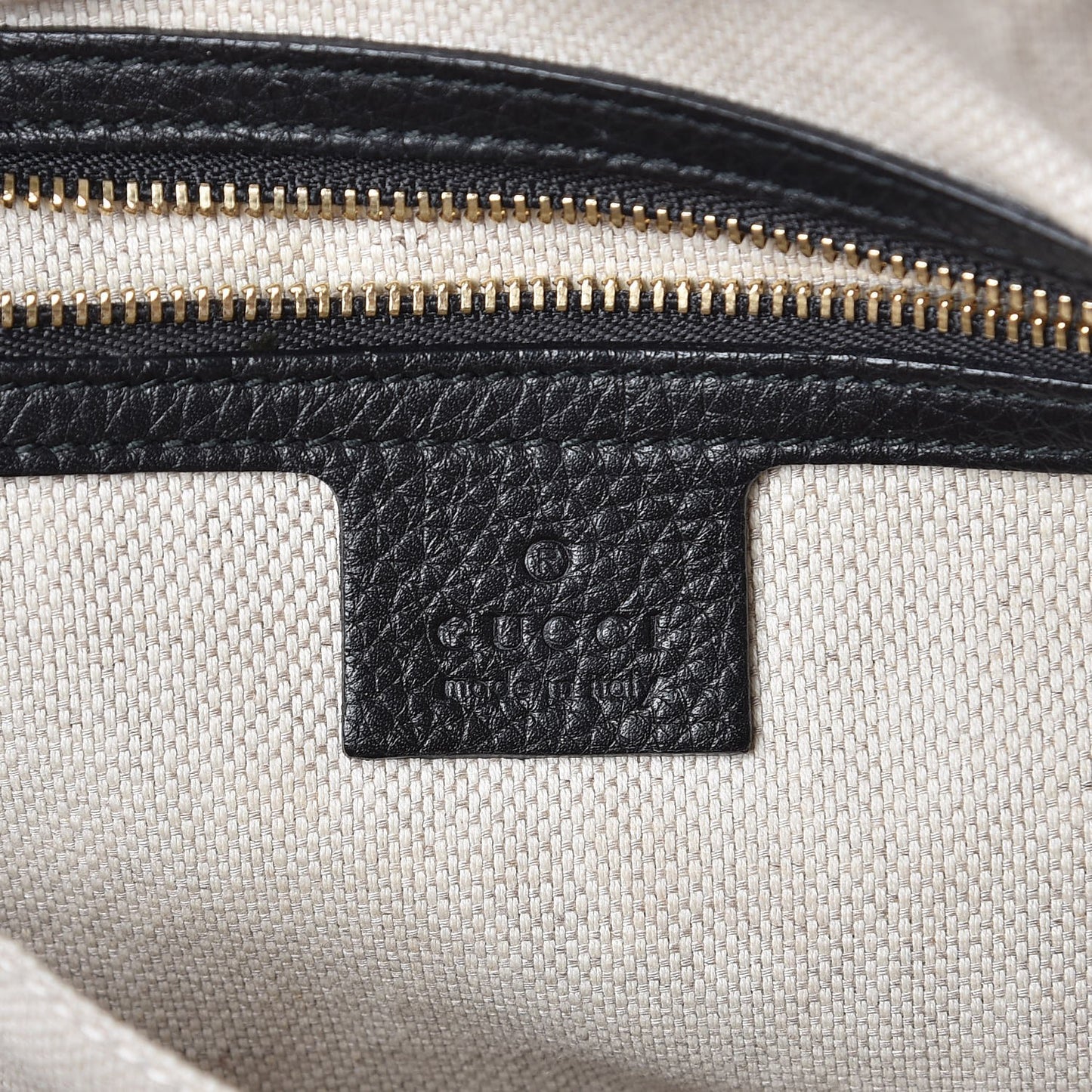 Pebbled Calfskin Small Soho Bowler Black