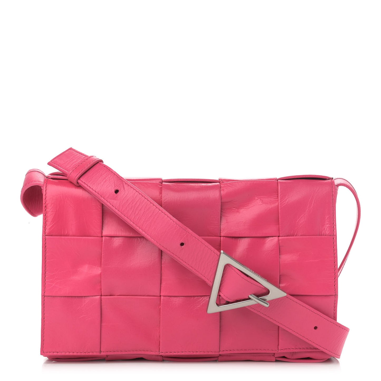 Paper Calfskin Maxi Intreccio Cassette Crossbody Bag