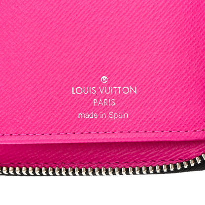 Louis Vuitton Taigarama Vertical Zippy Wallet Fuchsia 6 of 10