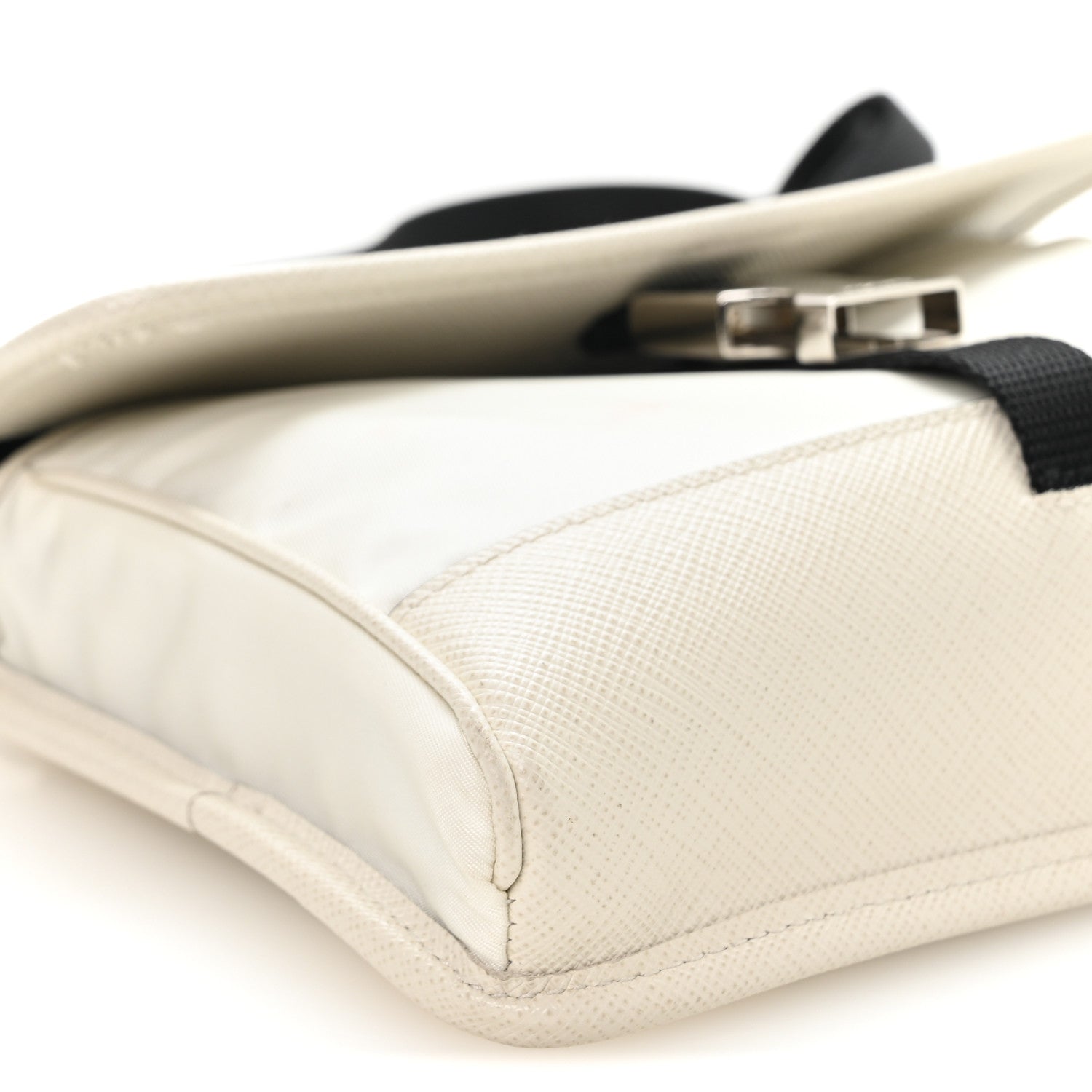 Prada Re-Nylon Saffiano Smartphone Case Crossbody Talco 9 of 11