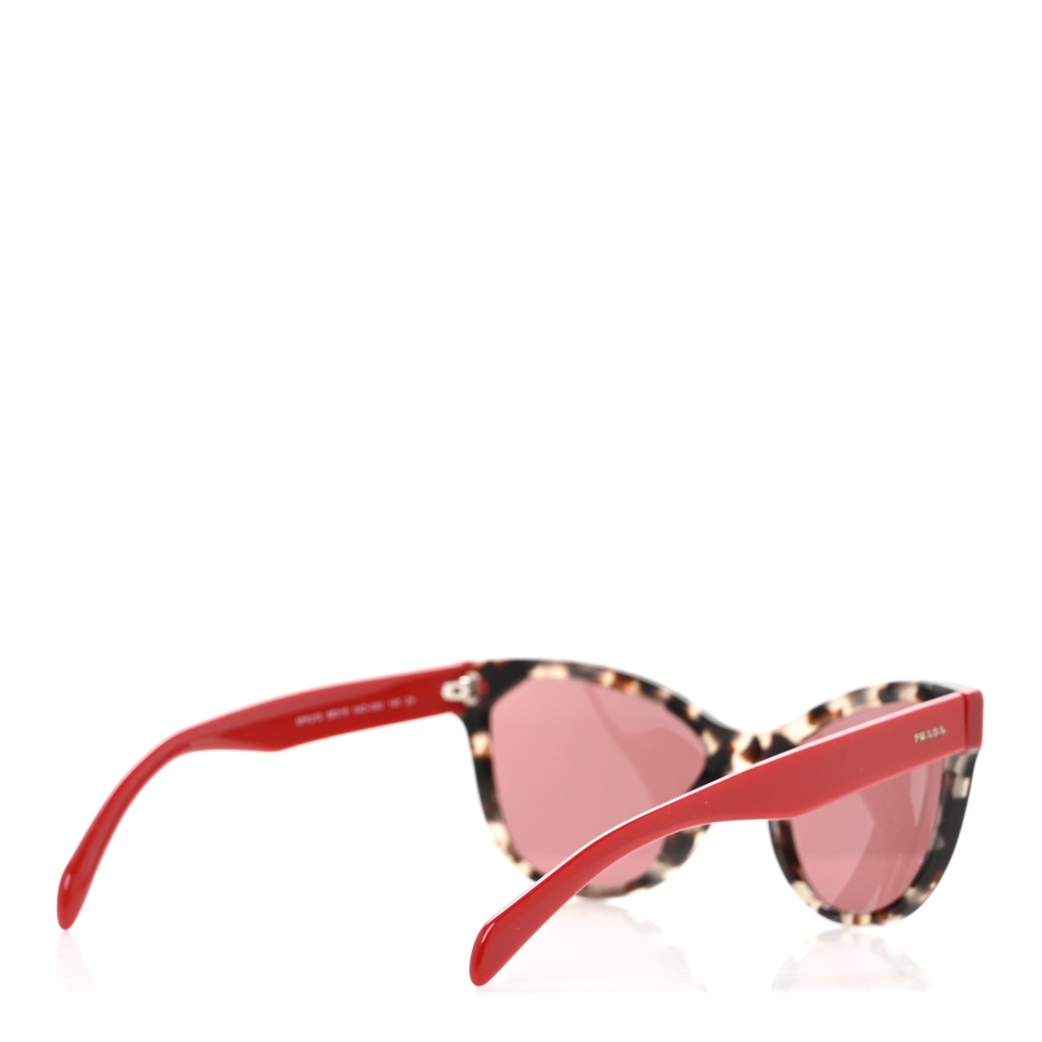 Prada Acetate Sunglasses SPR 21S Tortoise Red 4 of 8