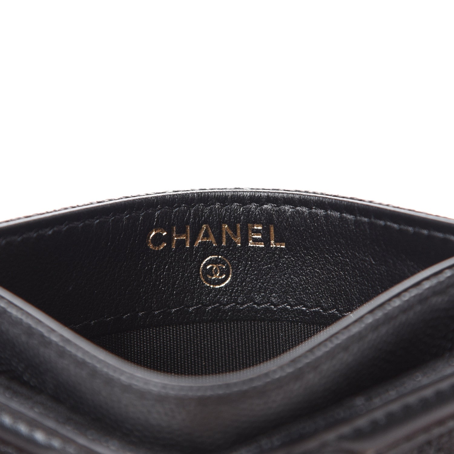 Chanel Caviar Quilted Filigree Card Holder Black 5 of 8
