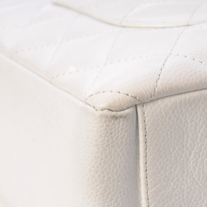 Chanel Caviar Quilted Petit Shopping Tote PST White 15 of 16