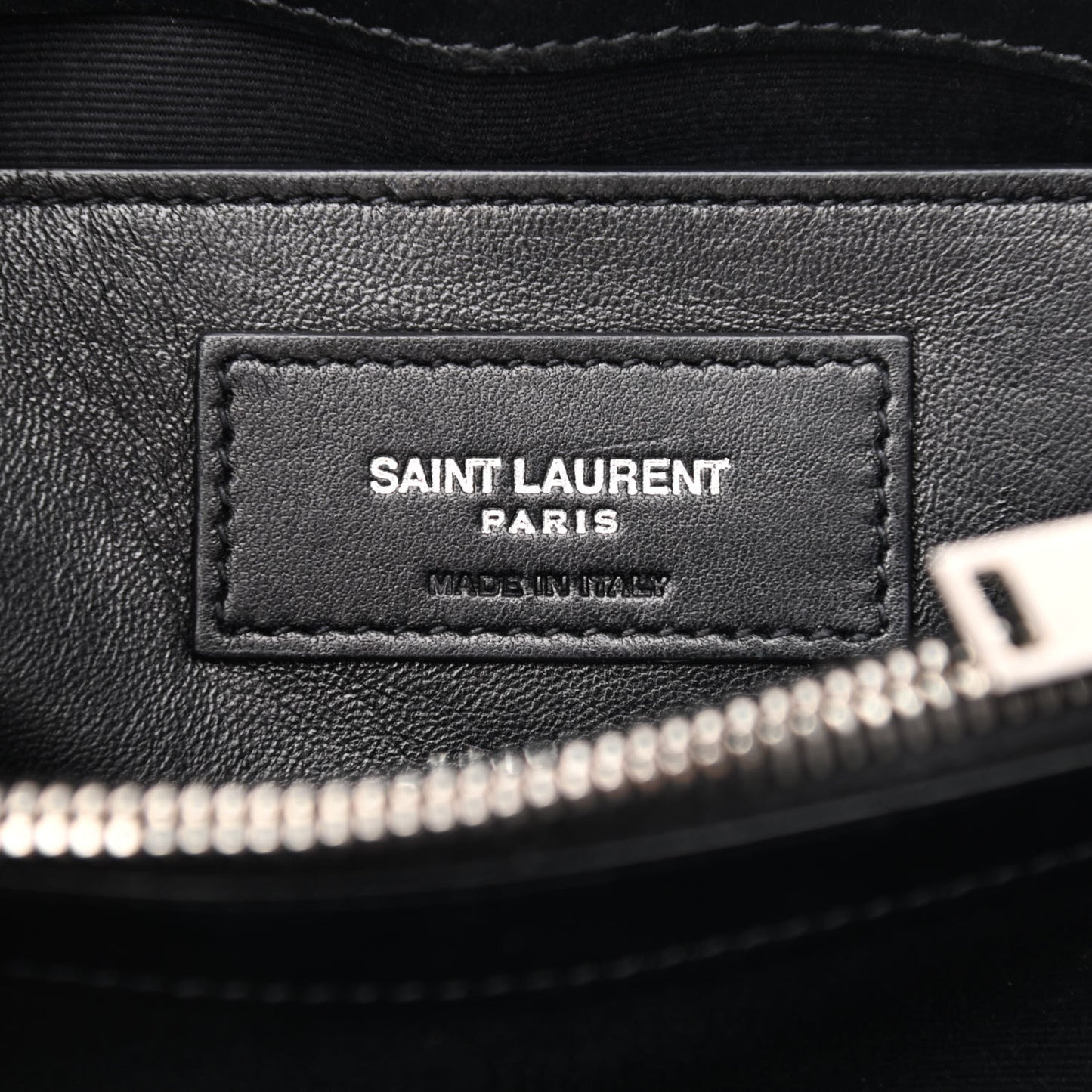 Calfskin Y Quilted Monogram Small Loulou Chain Satchel Black
