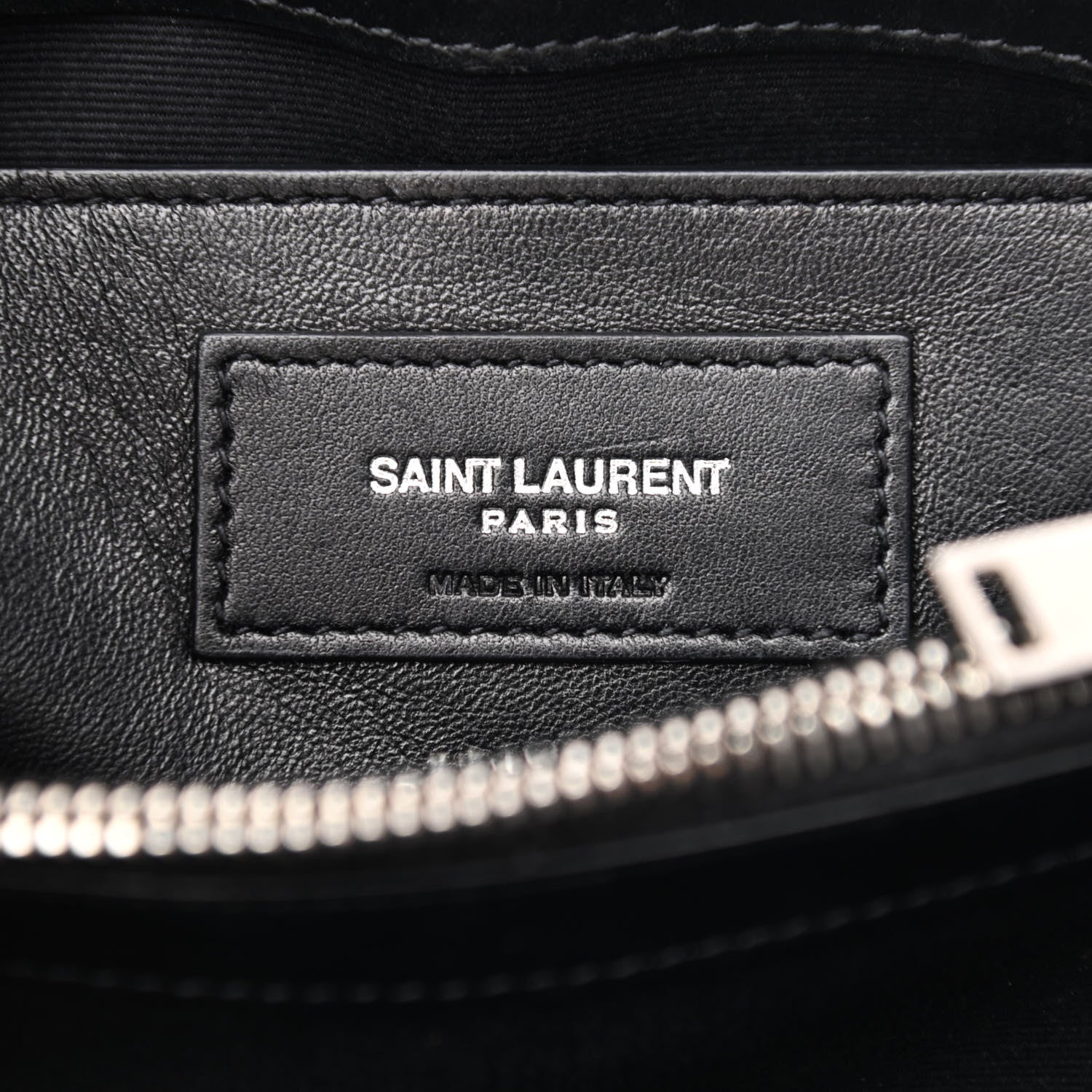 Saint Laurent Calfskin Y Quilted Monogram Small Loulou Chain Satchel Black 5 of 9