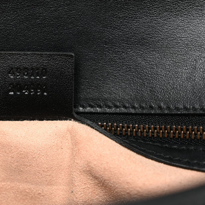 Gucci Calfskin Matelasse Small GG Marmont Top Handle Shoulder Bag Black 7 of 12