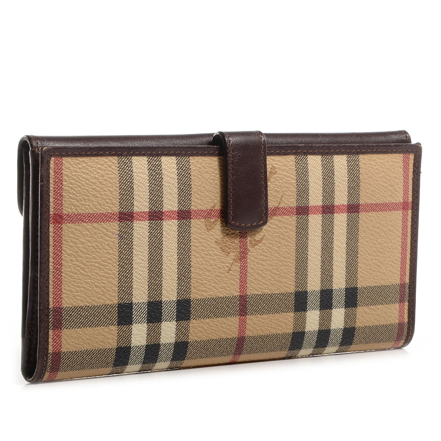 Haymarket Check Continental Wallet Brown