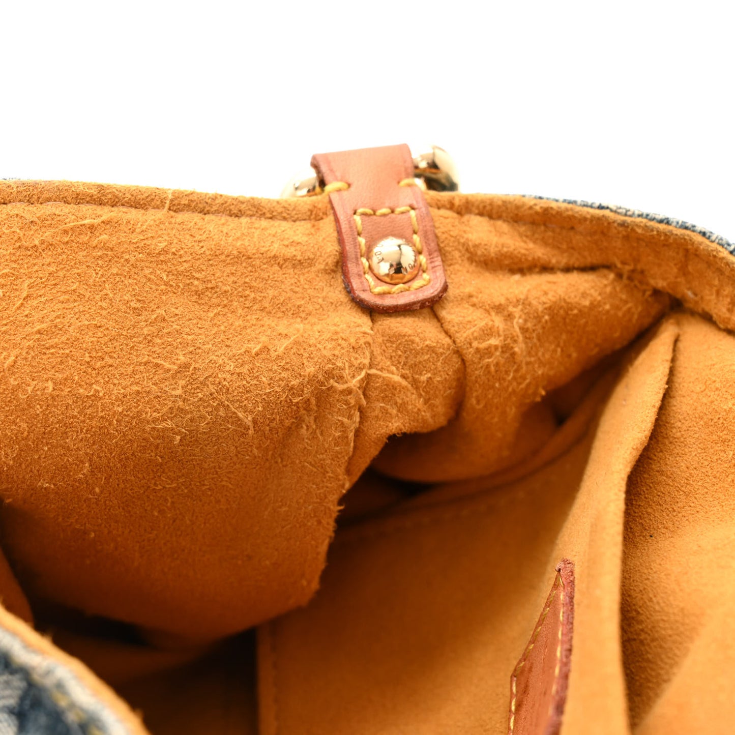 Monogram Denim Mini Pleaty Blue