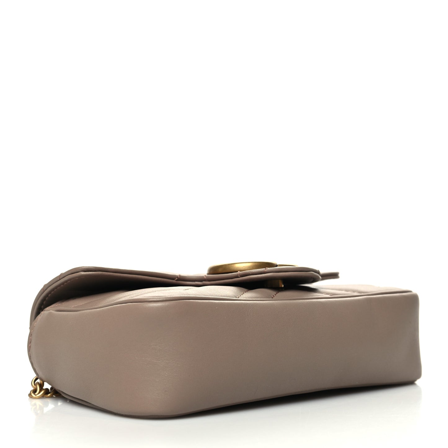 Calfskin Matelasse Super Mini GG Marmont Shoulder Bag Porcelain Rose