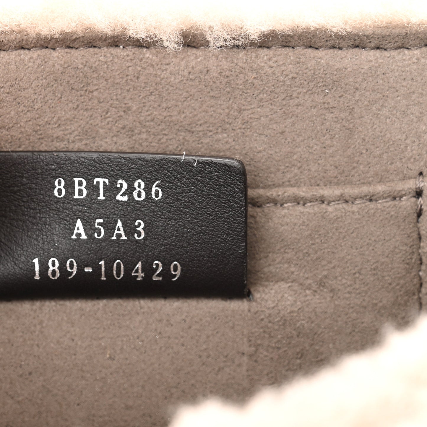 Shearling Vitello Century F is Fendi Small Kan I Shoulder Bag Pink Tortora Blue