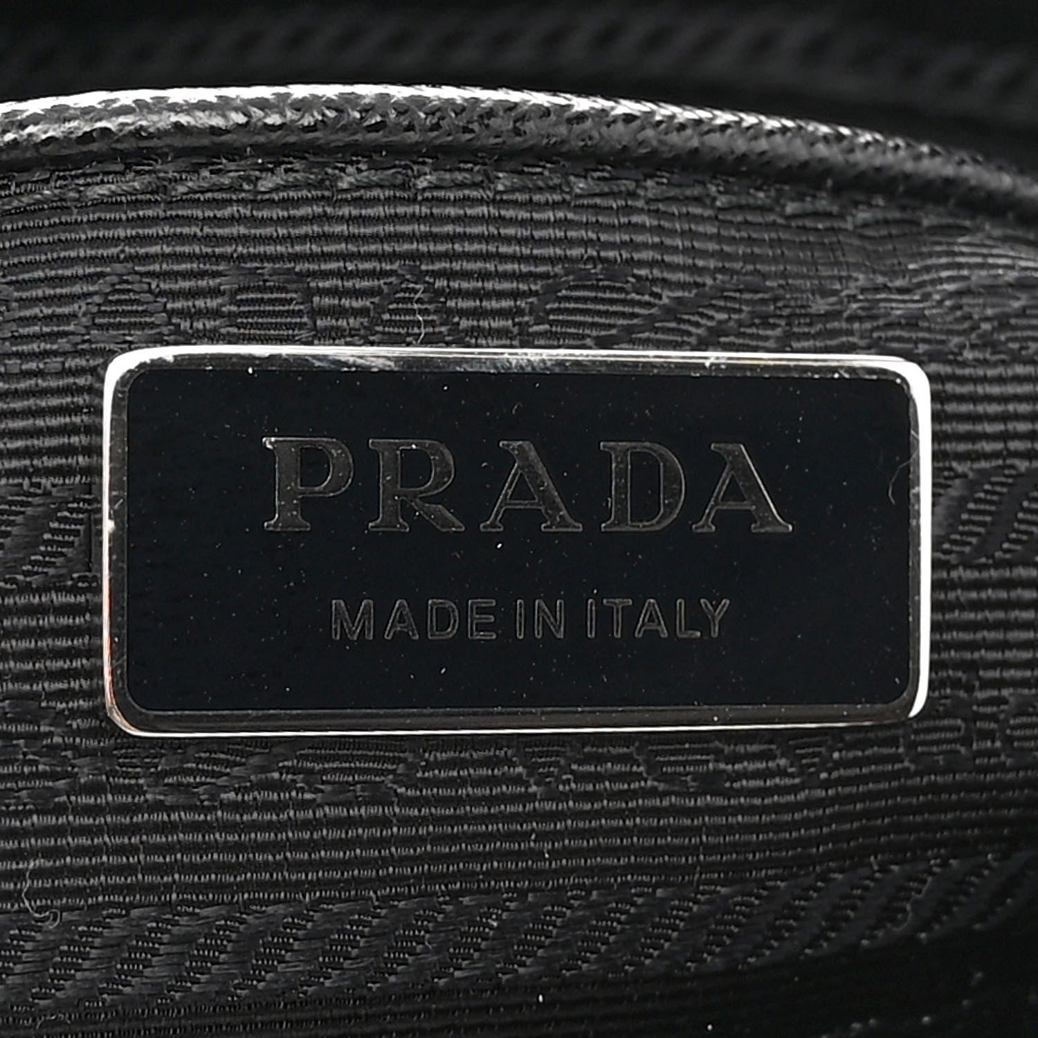 Prada Re-Nylon Vela Saffiano Pocket Single Buckle Messenger Shoulder Bag Black 6 of 9