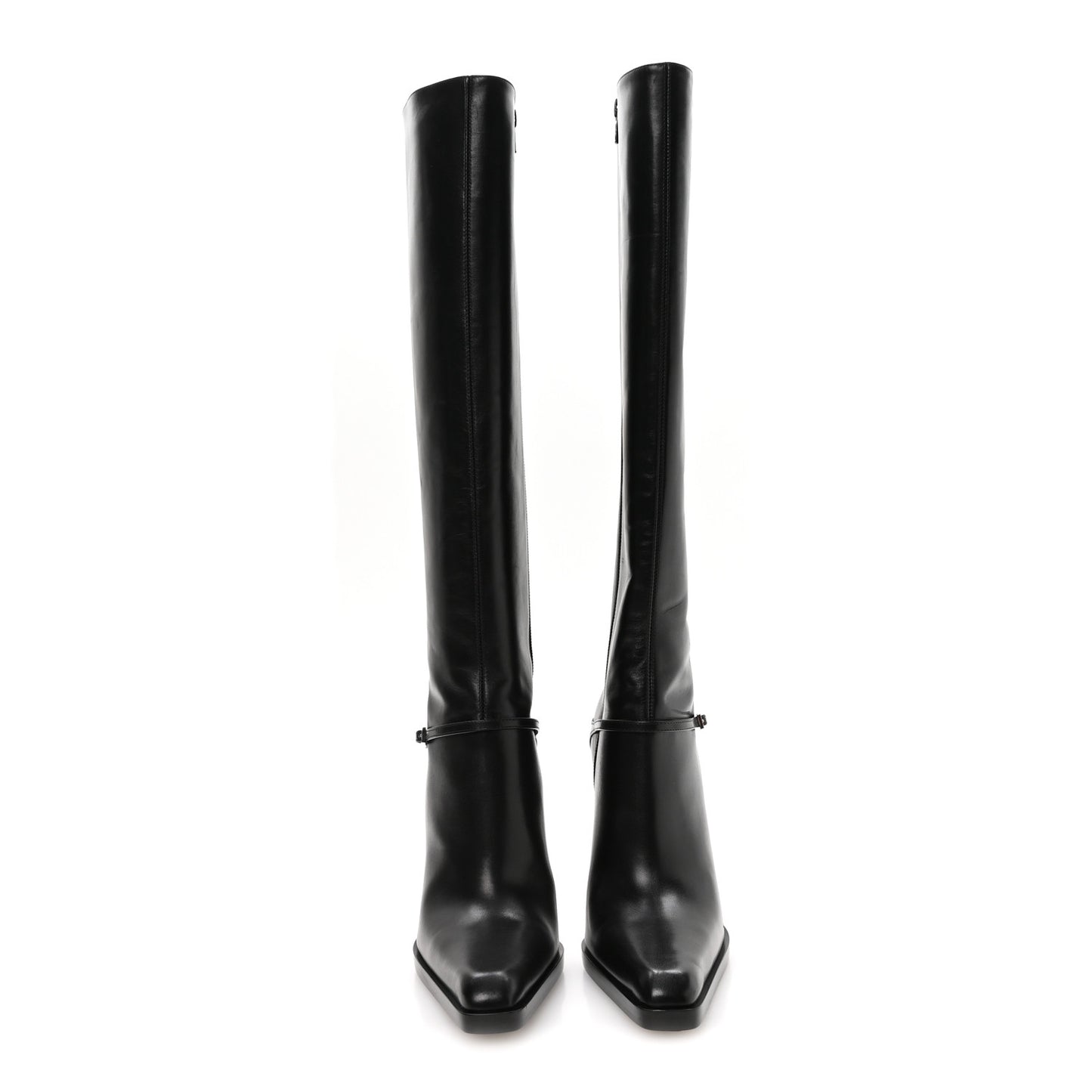 Calfskin Nina 110 Knee High Boots 37 Black