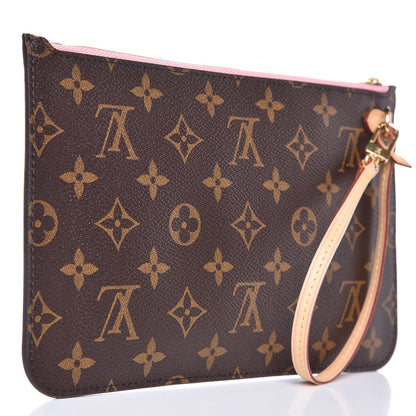 Louis Vuitton Monogram Neverfull MM GM Pochette Sugar Pink 3 of 7