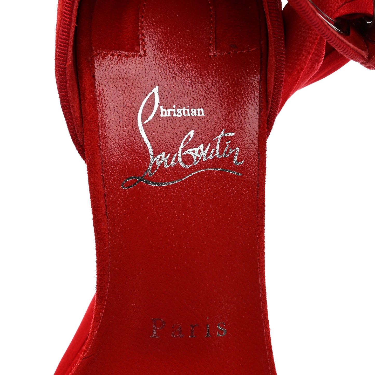 Veau Velours Satin Torrida Alta 150 Platform Sandals 37 Loubi