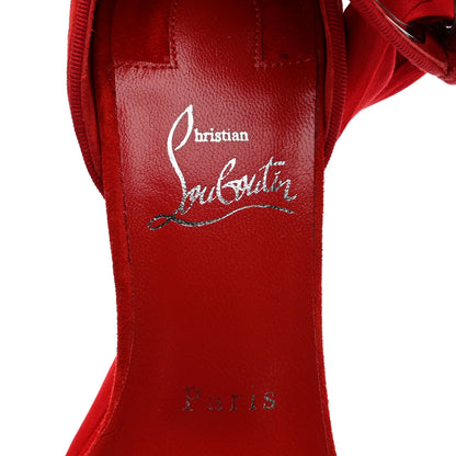Christian Louboutin Veau Velours Satin Torrida Alta 150 Platform Sandals 37 Loubi 6 of 10
