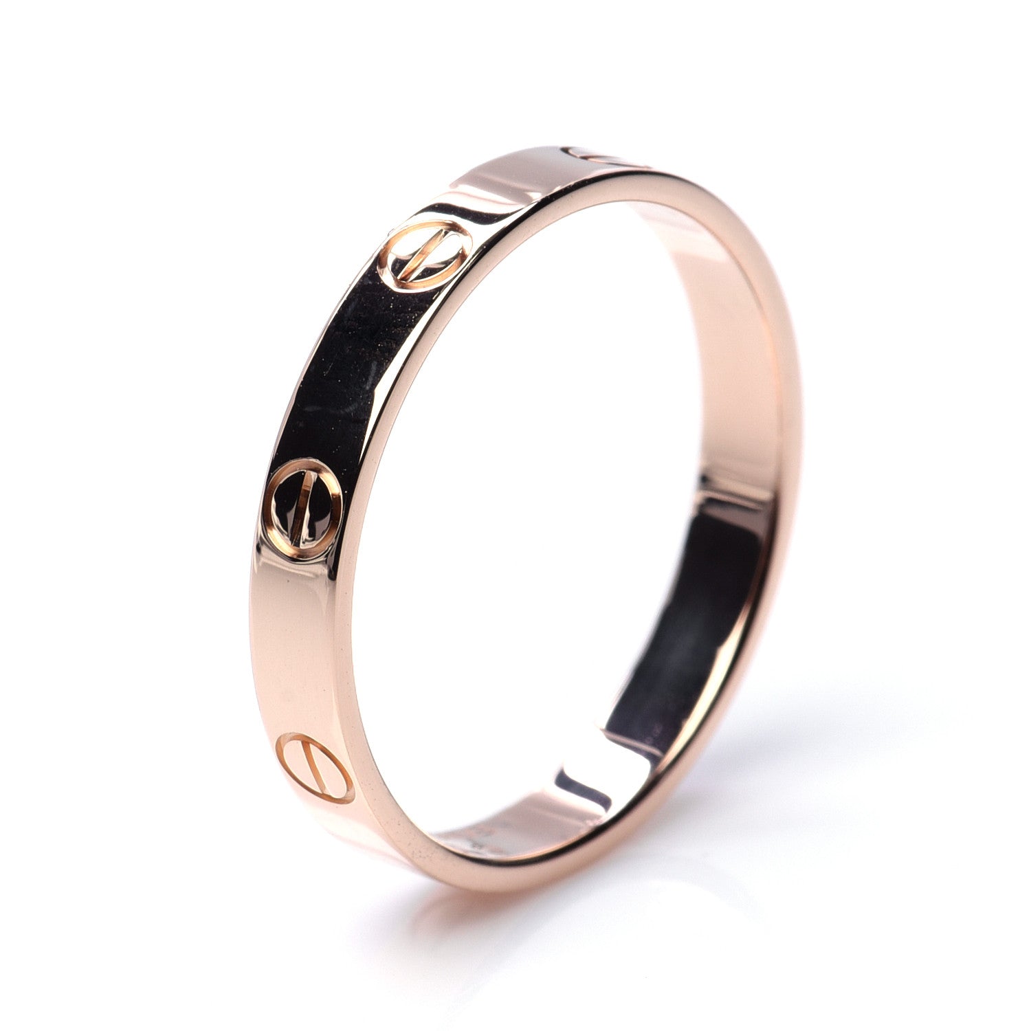 Cartier 18K Pink Gold 3.5mm LOVE Wedding Band Ring 63 10.25 4 of 5
