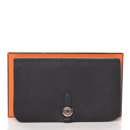 Hermes Togo Dogon Duo Wallet Black 11 of 11