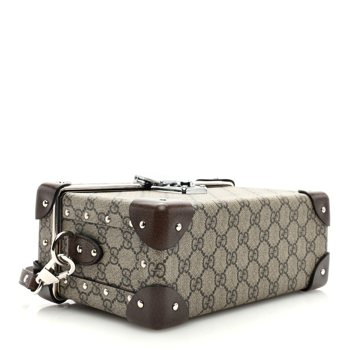 GG Supreme Monogram Globe-Trotter Beauty Case Brown