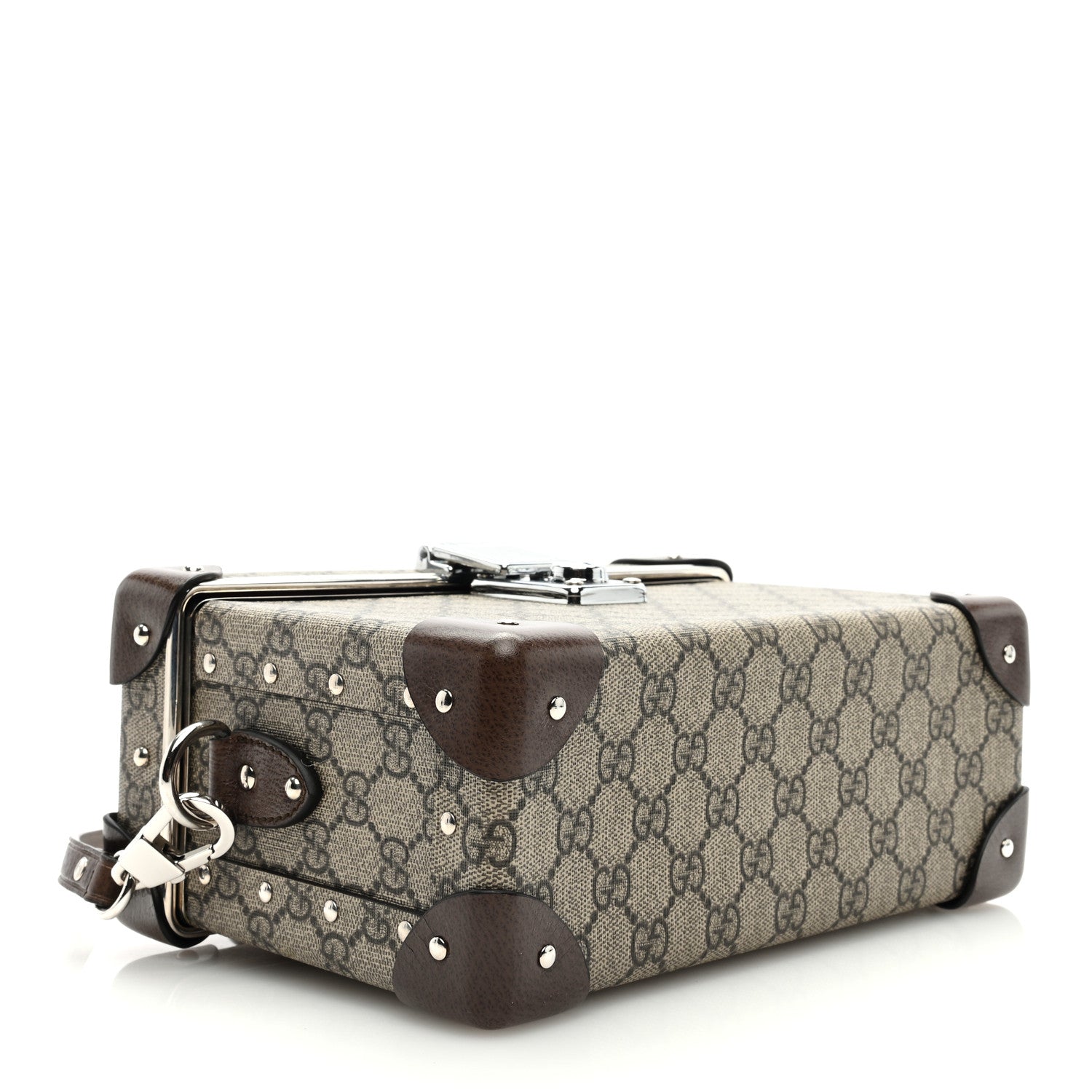 Gucci GG Supreme Monogram Globe-Trotter Beauty Case Brown 4 of 9