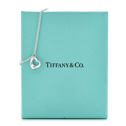 Tiffany Sterling Silver Elsa Peretti Open Heart Charm Bracelet 5 of 5