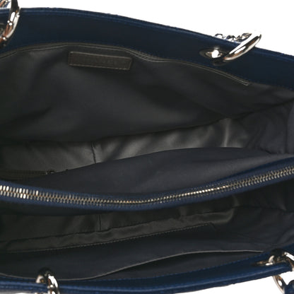 Chanel Caviar Quilted Grand Shopping Tote GST Dark Navy Blue 5 of 10