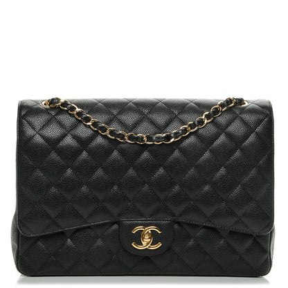 Chanel Caviar Quilted Maxi Double Flap Black 1 of 8