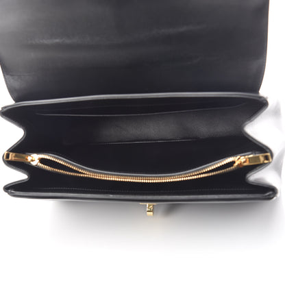 Celine Satinated Calfskin Medium 16 Top Handle Bag Black 5 of 15
