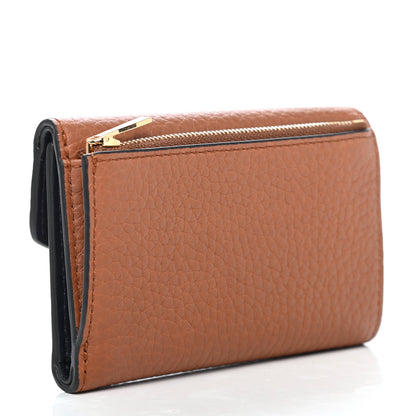 Mulberry Heavy Grain Folded Multi Card Case Wallet Chestnut 2 of 4