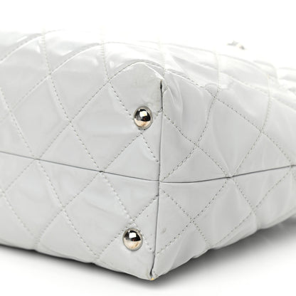 Chanel Vinyl Quilted Large In The Business Tote Light Grey 5 of 14