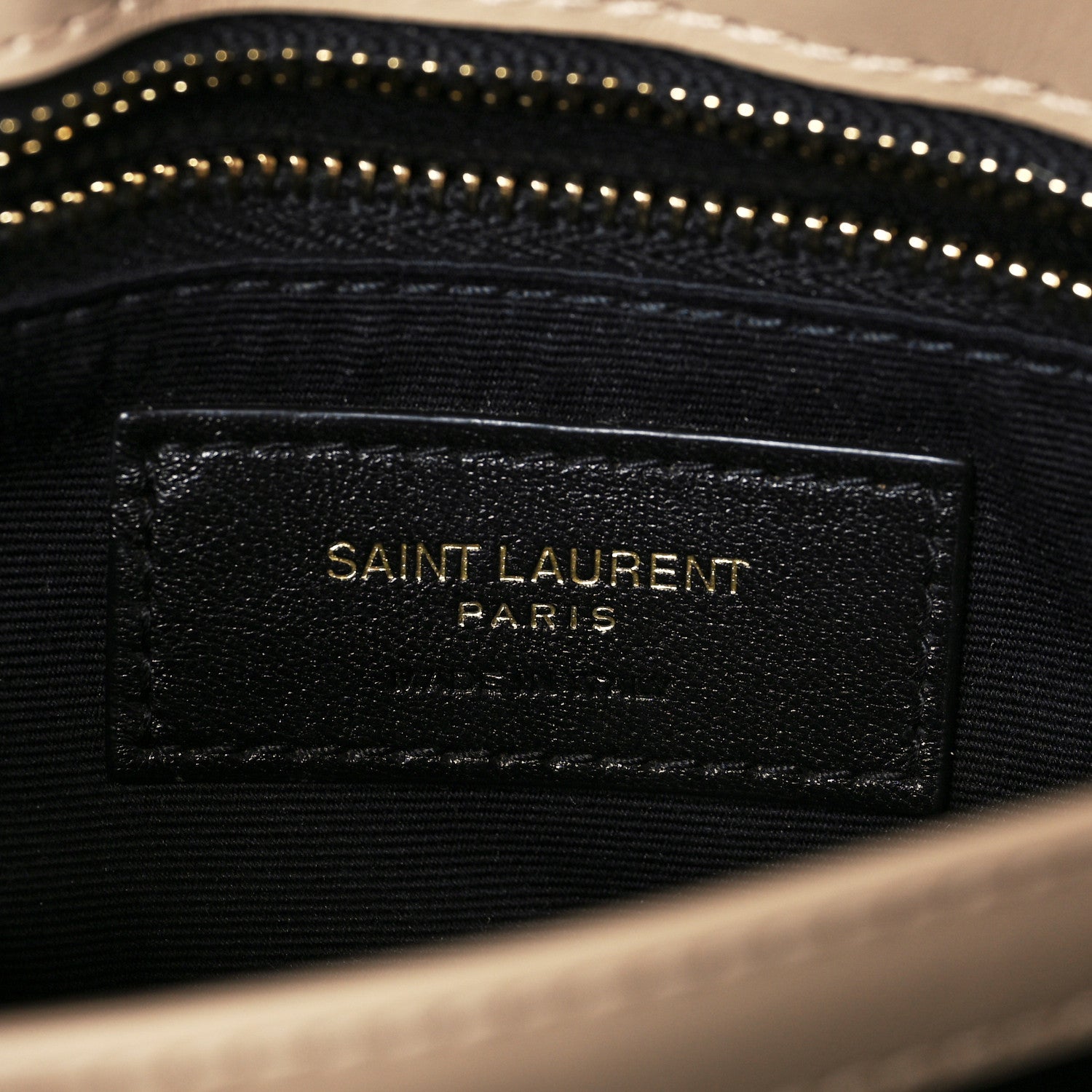 Saint Laurent Calfskin Y Quilted Monogram Toy Loulou Crossbody Bag Dark Beige 5 of 6