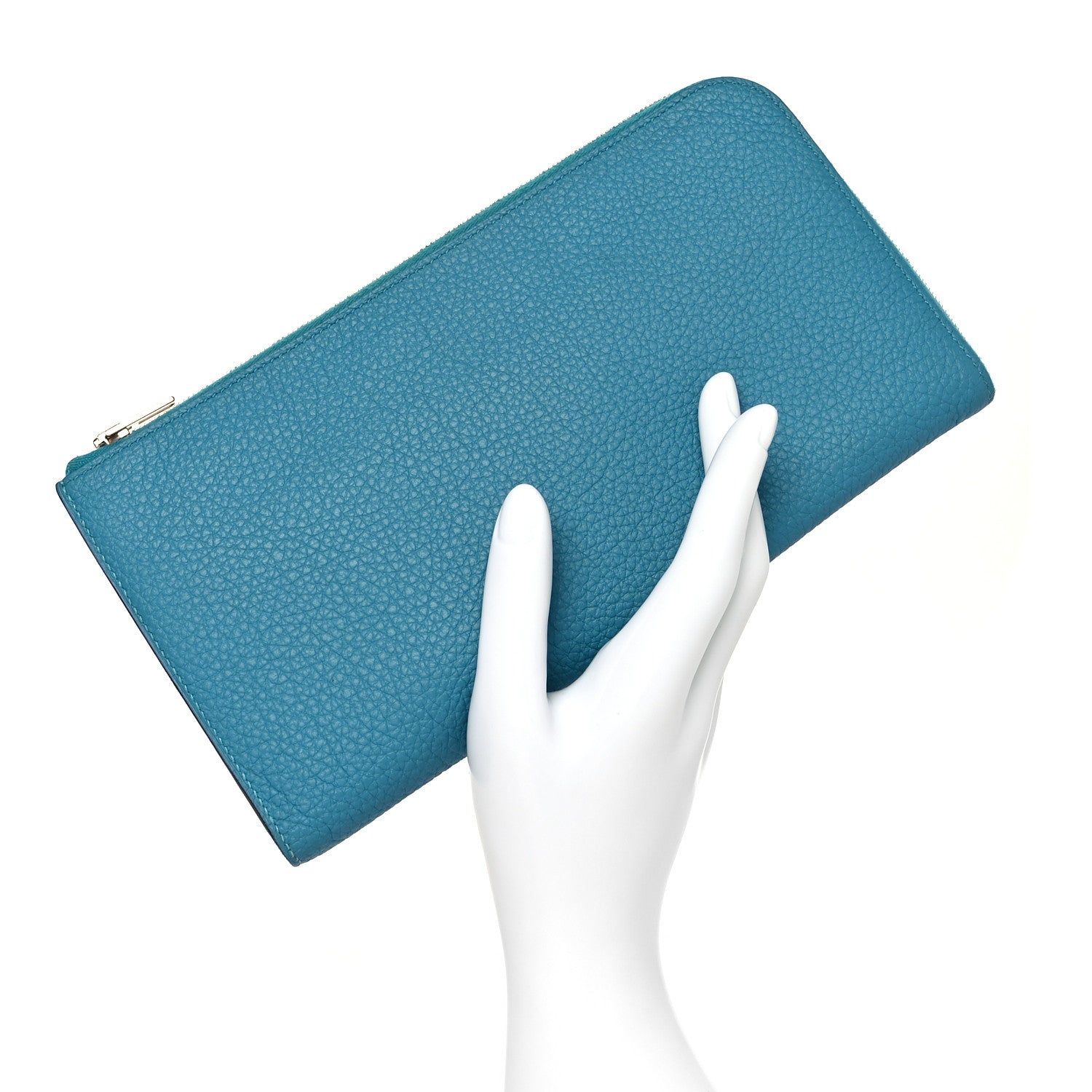 Hermes Togo Remix Voyage Wallet Set of 2 Turquoise 3 of 9