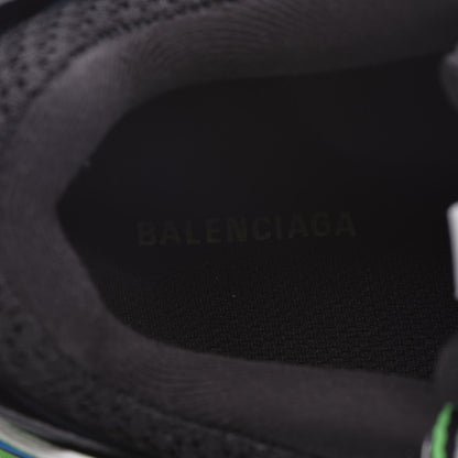 Balenciaga Mesh Nylon Metallic Fabric Womens Track Sneakers 38 Blue Green 7 of 10