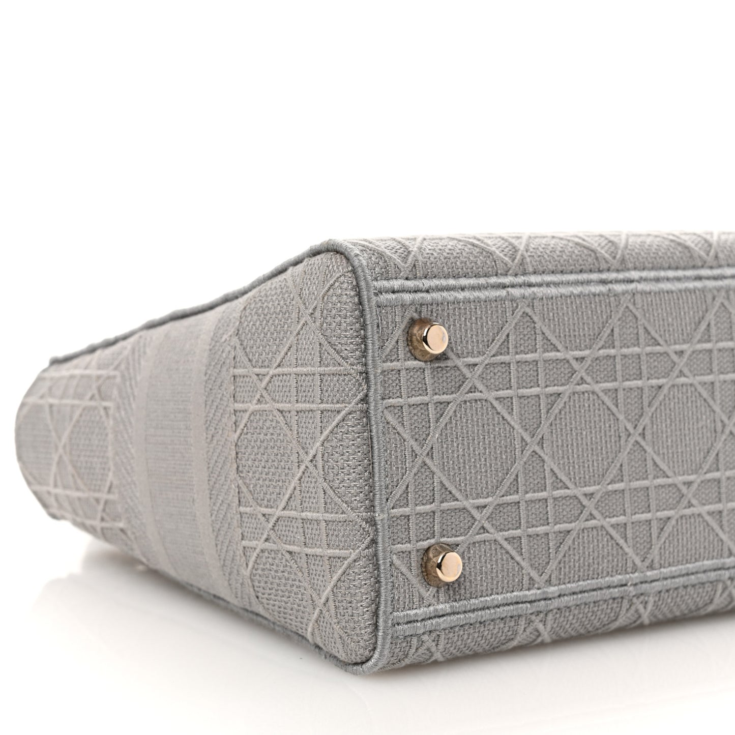 Canvas Embroidered Cannage Medium Lady D-Lite Gray