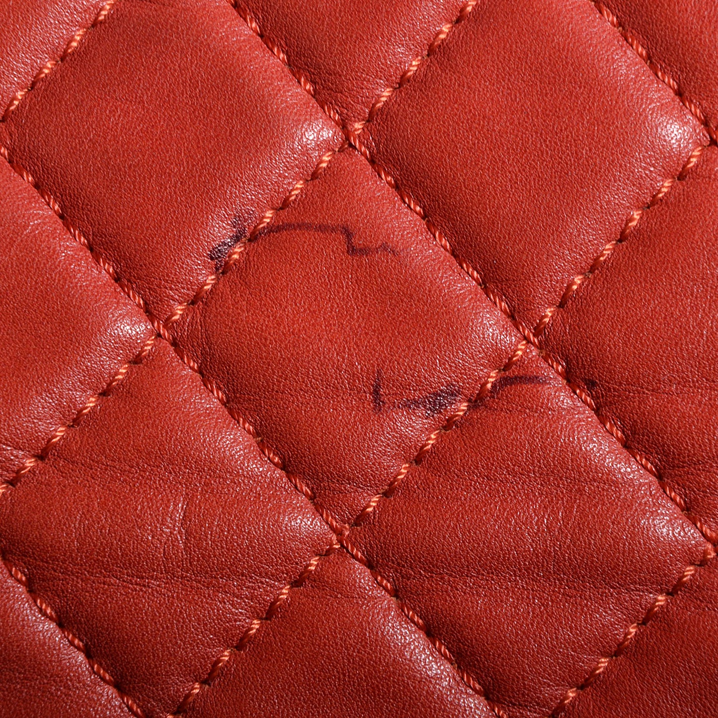 Calfskin Quilted In the Business North South Tote Red