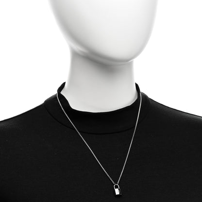 Louis Vuitton Sterling Silver Lockit Necklace 2 of 6