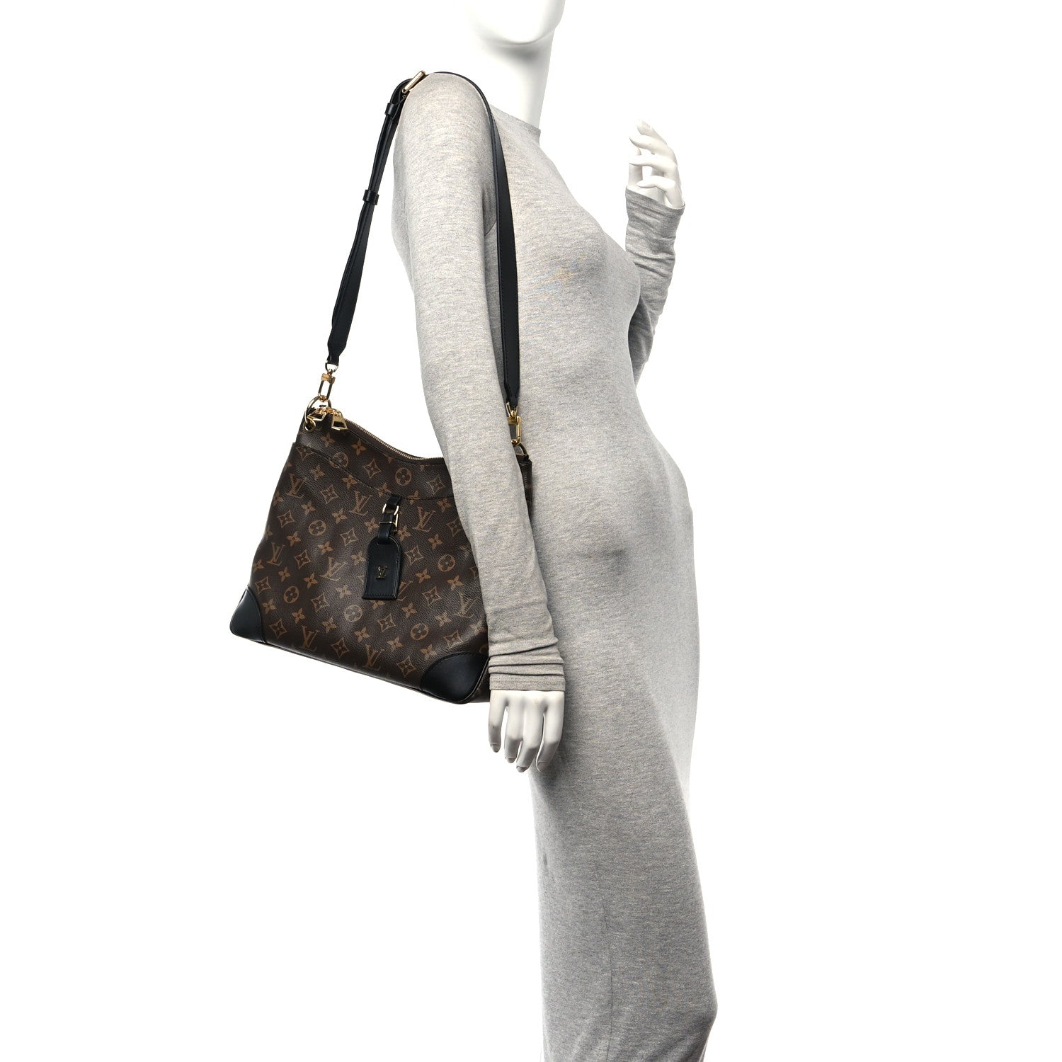 Louis Vuitton Monogram Odeon MM Black 2 of 9