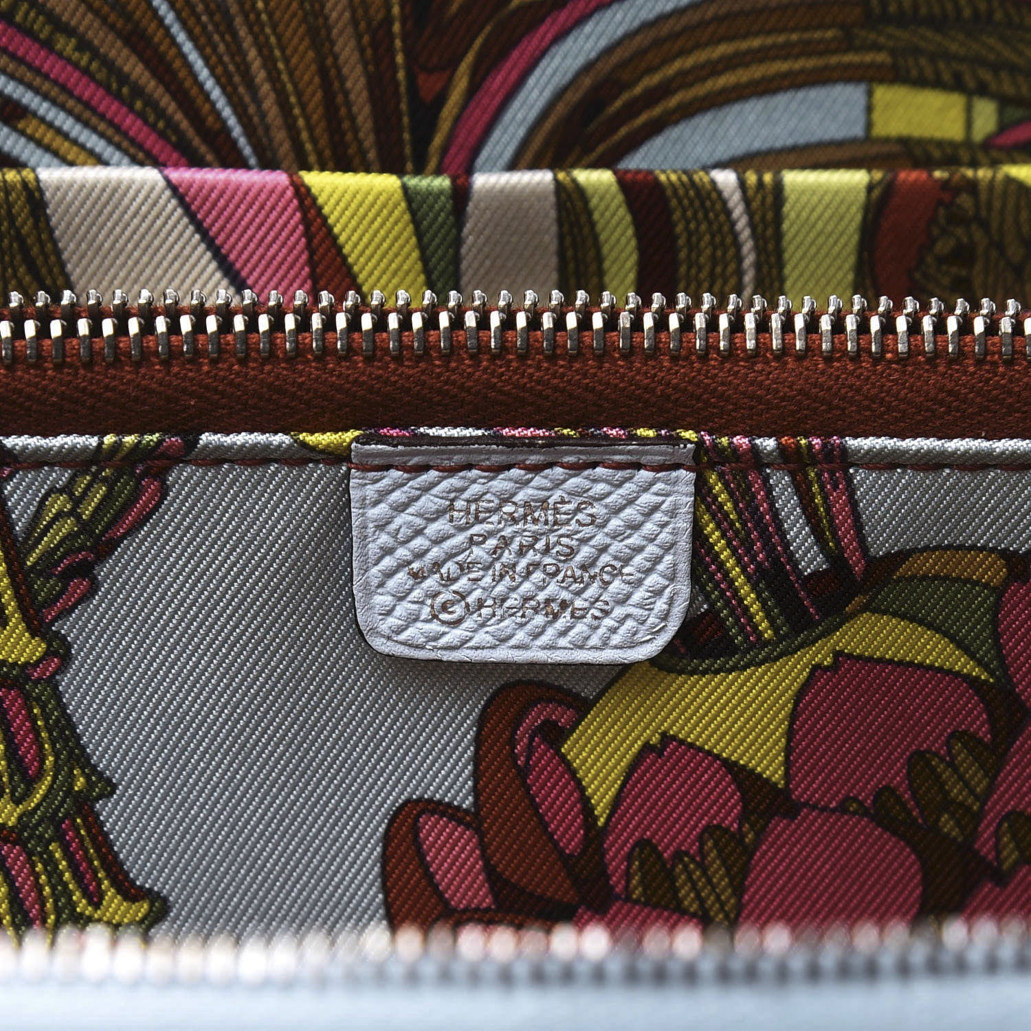Hermes Epsom Silk'In Wallet Bleu Brume 7 of 9