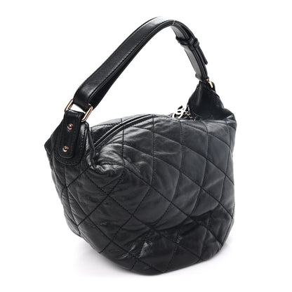 Chanel Lambskin Quilted Cloudy Bundle Hobo Black 3 of 11