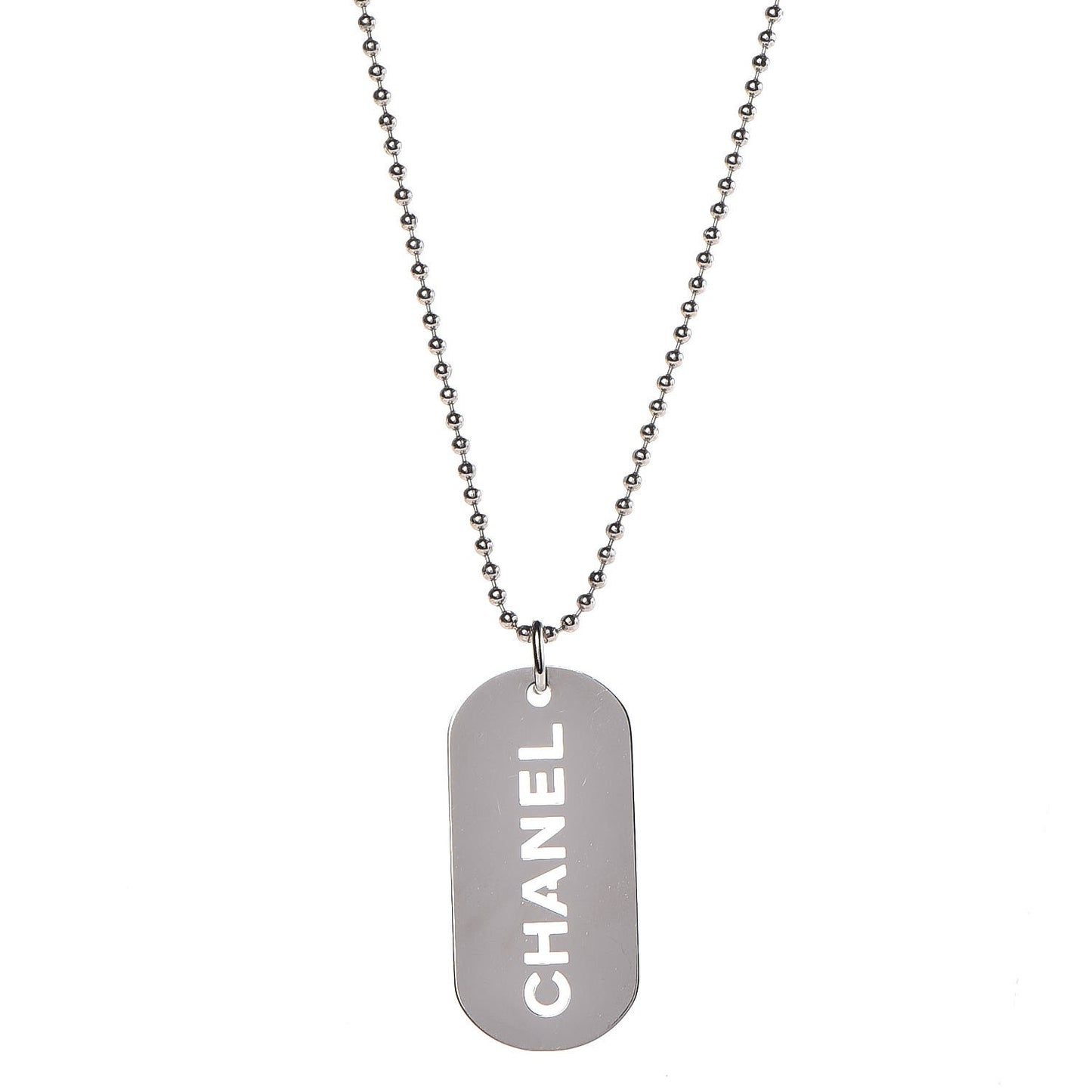 Dog Tag Necklace Silver