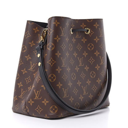 Louis Vuitton Monogram Neonoe MM Black 3 of 9