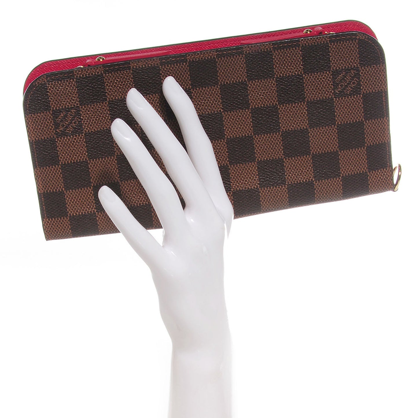 Damier Ebene Insolite Wallet Red
