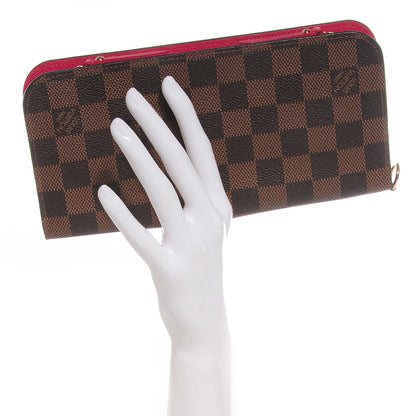 Louis Vuitton Damier Ebene Insolite Wallet Red 2 of 8
