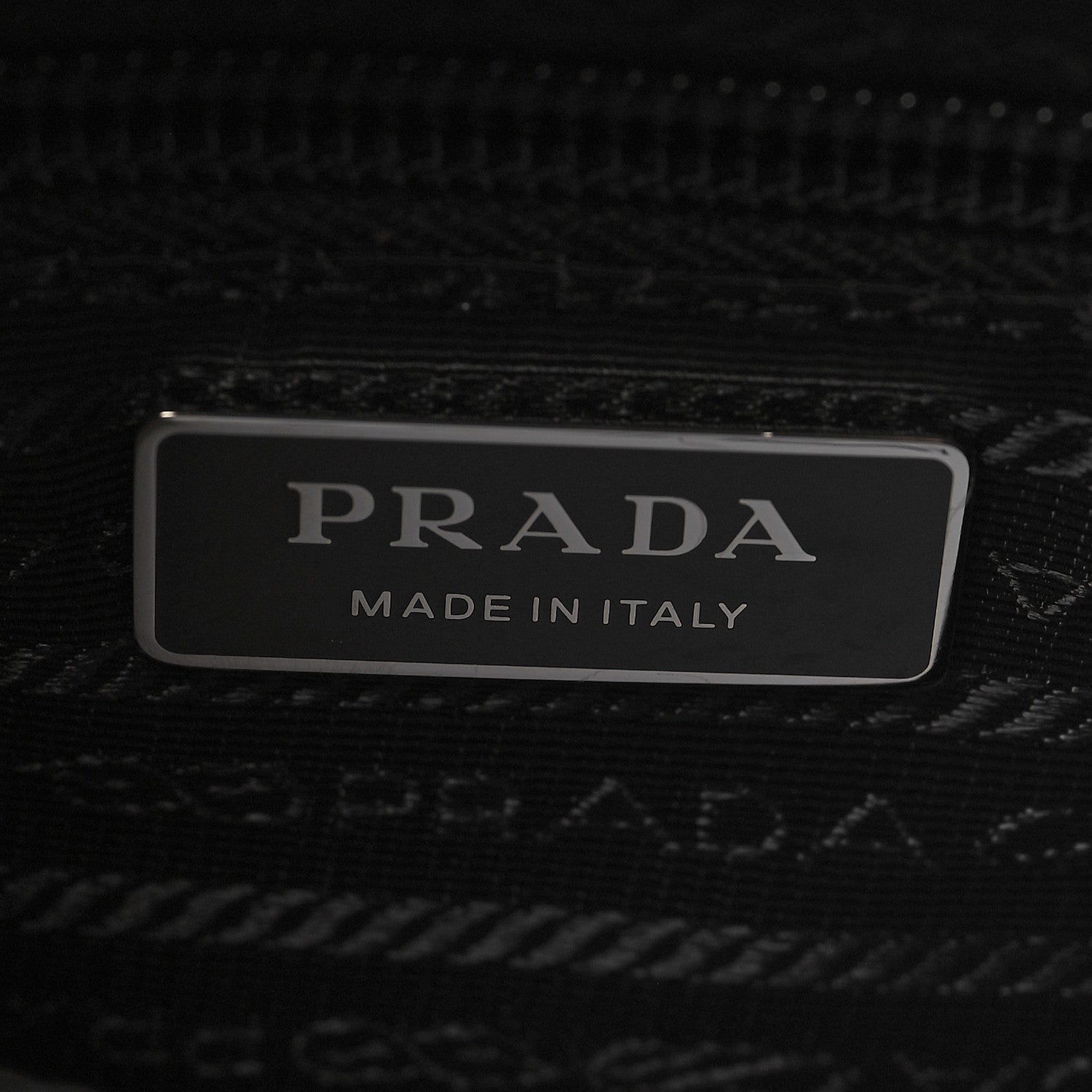 Prada Re-Nylon Vela Saffiano Pocket Double Zip Shoulder Bag Black 6 of 10