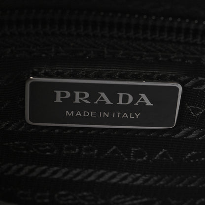 Prada Re-Nylon Vela Saffiano Pocket Double Zip Shoulder Bag Black 6 of 10